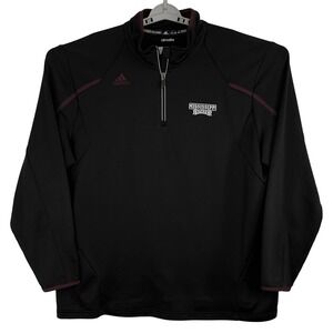Adidas Mens 2XL Mississippi State Bulldogs Climalite Quarter Zip Pullover Jacket